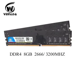 어댑터 Dimm RAM DDR4 4GB 8GB 16GB 2400 2666 3200 PC417000 288 핀 메모리 RAM 모든 인텔 및 AMD 데스크탑 호환 DDR 4 2133 RAM