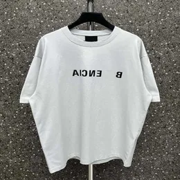 Kurzärmlige Sportswear-Set von Luxus-Designer-Männern der Frauen mit hoher Ausgabe Broken Loch Authentic Mirror Letter Print und Paar kurzes T-Shirt