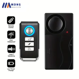 Kits Wireless Bicycle Vibration Alarm Remote Control AntiTheft Bike Alarm Home Door Window Security Alarm System Motorcycle Vehicle