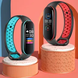 Wristbands M6Pro Smart Watch Bracelet for Men Women IP68 Waterproof Sports Fitness Tracker Heart Rate Monitoring Pedometer Smartwatch