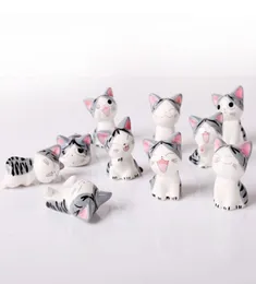 Mini Coleção de gatos de cerâmica adorável desenho animado CATON LUCKY CATS MICRO PAISAPAGEM KITTILT MICROLANDSCHAFT POT Culture Tools Decorative Gar5918651