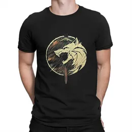 Herren-T-Shirts Männer Die Schule der Wolf Fantasy T-Shirts Die coolen Hexen reine Baumwollkleidung lustige kurze Ärmel runde Nacken-Tees 2445