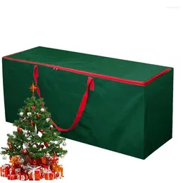 Bolsas de armazenamento Bolsa de árvore de Natal O grande organizador de férias pesadas com zíper duplo e alças protege contra poeira
