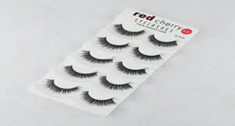 Red Cherry 5 Par False Eyelashes 18 Styles Black Cross Messy Long Thick Fake Eye Lashes Beauty Makeup High Quality8171476