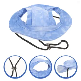 Abbigliamento per cani Cappello per pet regali Cappuccetto per decorazioni per cani Cappelli da sole Beach-Shade Cappelli da esterno Cotton Visor