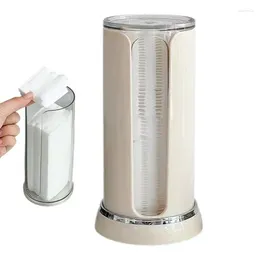 Förvaringslådor Makeup Bomullsrundor Holder Två cylinder kosmetisk pad arrangör badrum kapslar containrar visar standar för