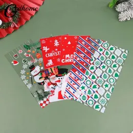 Geschenkverpackung 50pcs Frohe Weihnachten Plastikbeutelbeutel Beutel Schneeflocken Elf Sant Claus Weihnachtsbaum -Dekoration Jahr Gunst