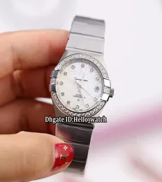 27mm تاريخ 12315272055003 CONCH DIAL Automatic Womens Watch Diamond Pezel Sapphire Stainless Strap Strap Brand Lady Watches6549367