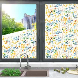 Window Stickers 45x100cm Privacy Film Opaque And Non Adhesive Decorative Glass Static Hanging Color Household