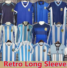 1978 1986 1998 Arjantin retro futbol futbolu Maradona 1996 2000 2001 06 10 Kempes Batistuta Riquelme Higuain Kun Aguero Caniggia Aimar Uzun Kollu Futbol Gömlekleri