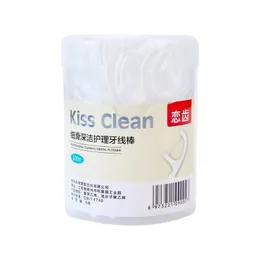 جديد 2024 100pcs Floss Flosser Flosser يختار أسنان الأسنان عصا الأسنان تنظيف فرشين بين الأسنان