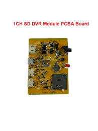 Карты мини -видеорекордеры FPV 1CH SD DVR Модуль PCBA Плата 1 канал CCTV Рекордер Министерство материнской платы