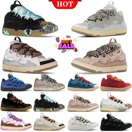 Tasarımcı 90'lar Olağanüstü Lavines Ayakkabı Sneaker Feaking Dokümleme Dantel Up Avinas Ayakkabı Stili Kabartmalı Deri Curb Lavinss L Spor Sabahları Nappa Calfskin Kauçuk