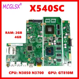 Płyta główna X540SC z GT810M GPU N3050 N3700 CPU 2G 4GB RAM Notebook Tabli
