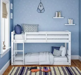 Tristan Twin Bunk Bed White colchas para cama matrimonial folding bed free shipping bed set furniture