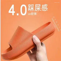 Slippers 2024 Fashion Summer Men Platform Bordate Home Sove Sole Eva Indoor Slides Female Female Flups Flip Flops Flops