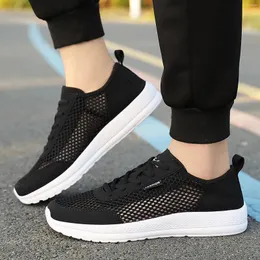 Casual Shoes Autumn Men Sports Fashionable Hollow Out Mesh Footwear Breattable Pet Sneakers Soft Sole Tourist Trekking Sneaker