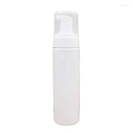 Garrafas de armazenamento 100 ml de espuma de espuma de espuma bomba de espuma de plástico limpador facial 200ml BULE VAGO PACAGEM BLANCO COSMET