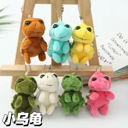 Creative New Cute Big Eyes Little Turtle Crystal Morb Cotton Bambole Chain Tey Chain Toys per bambini