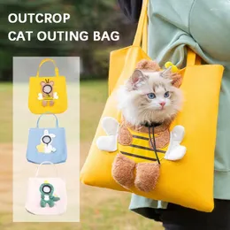 Cat Carriers Soft Pet Design Portable Breathable Bag Dog Carrier Bags Outgoing Travel Pets Handbag With Safety Zippers