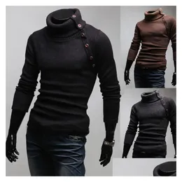 Botões de design de suéteres similares para homens para homens Autumn spring cool pilvers roupas use roupas de gola virada para colarinho de colarinho de colarinho dhyk6