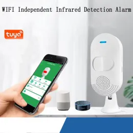 Detektor Tuya Wi -Fi Niezależne detekcja w podczerwieni czujnik detektora ruchu PIR do pracy w domu z Alexą