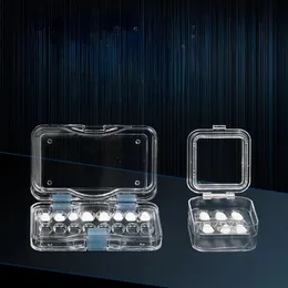 Małe dentystyczne pudełko koronowe z przezroczystym elastycznym folią pudełka na koronę plastikowe zęby narzędzia narzędzie do magazynowania protezy