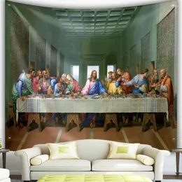 Arazzi The Last Supper Arazzo Gesù Wall Hanging Christmas Home Decoration Cristo Resurrezione Vintage DECIVI DELLA COMPRESSIONE DA VINCI