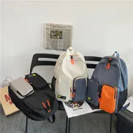 Backpack Mochila Hombre Man Plecaks Torba szkolna estetyczna wodoodporna klasyczna klasyczna college Teenage Camping 036