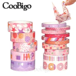 Geschenkverpackung 15Rolls süßer Geburtstag Was Washi Tape Set Maskierung Kleberpapier Scrapbooking Aufkleber Dekorative Planer Schreibweise DIY -Wickeln