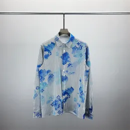 Designer Men's Casual Shirt Quality Designer Personlighet T-shirt Classic Long Sleeve Shirt Floral Letters Spring Autumn Shirt Asian Size S-XXL Q2