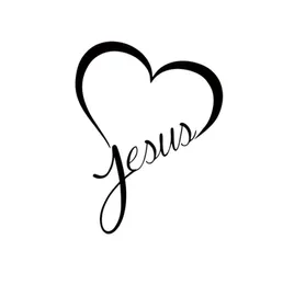 Jesus Heart Vinyl Decal Sticker Auto Auto Finestra Bumper God Love Christ Bible JDM6807941