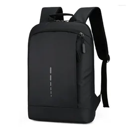 Skolväskor 2024 Mäns vattentät ryggsäck Ultra Lightweight Back Bag For Men Book Stylish Notebook