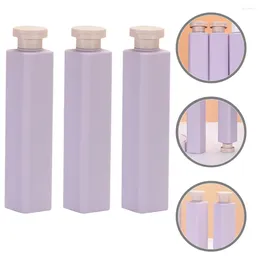 Lagringsflaskor 3 st duschpump dispenser tvål badrum flytande schampo och balsam fyrkantig dispensers hand resor