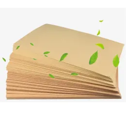 Paper 100 Sheet 100g A4 Size Brown Natural Kraft Paper for Printer Writing Drawing Scrapbooking Greeting Cards Business DIY Crafts