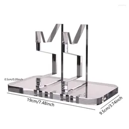 Lagringsflaskor Transparent färg Joystickhållare Akryl Display Stand Fashionable and Su tble Gamepad Support