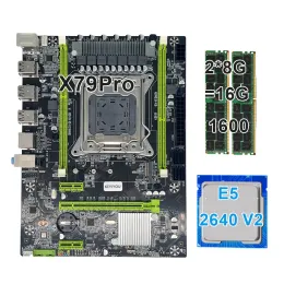 Moderbrädor Keyiyou X79 Pro Motherboard Set med Xeon E52640 V2 CPU LGA2011 COMBOS 2*8GB = 16GB 1600MHz Memory DDR3 RAM KIT