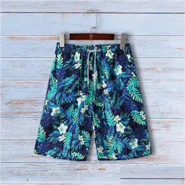Мужские купальники мужские пляжные брюки летние плавание стволы с печати модные шорты с доставкой одежды одежда Dhqss