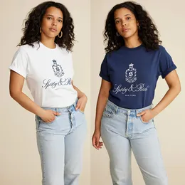 Tshirt sportivo di lussuoso designer di magliette da donna Rhude camicia da donna tees tundi per tracce camicetta