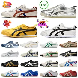 Wholesale OG Original Luxury Tiger Mexico 66 Trainers Tigers Brand Designer Casual Onitsukass Shoes Sneakers Platform Vintage Cream Cilantro Green Yellow Slip-On