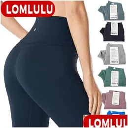 Yoga Outfits Women Designer Lu Pants Fiess Tights Flexibility Hip Lift T Sweatpants Running Training Drop Delivery Sports Outdoors Ath Dh0K8