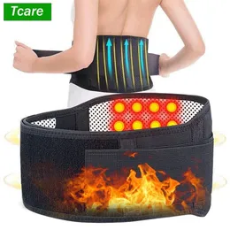 TCARE M 4XL Justerbar turmalin Självvärme Magnetisk terapi Bakre midje Support Belt Lumbal Brace Massage Band Health Care 240402