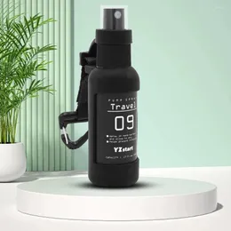 Garrafas de armazenamento 50 ml recarregável spray garrafa de garrafa de garrafa de mina fino com tira de gancho tático Álcool