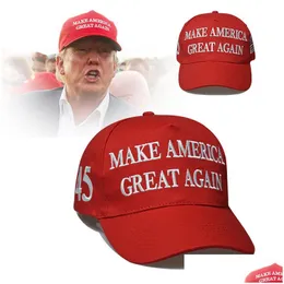 Party Hats Trump Activity Cotton Embroidery Basebal Cap 45-47Th Make America Again Sports Hat Drop Delivery Home Garden Festive Suppl Dh168