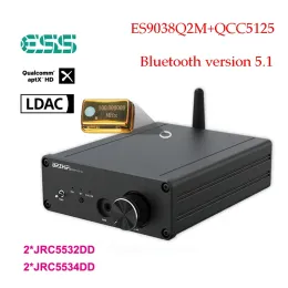 Adapter QCC5125 Bluetooth 5.1 Mottagare ES9038Q2M Audiofil avkodare som stöder APTXHD LDAC HD -format Bluetooth -adapter USB -ljudkort