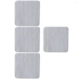 Bath Mats 4Pcs Rug Tape Sticker Wear-resistant Double Sided Pad Nonslip For Carpet