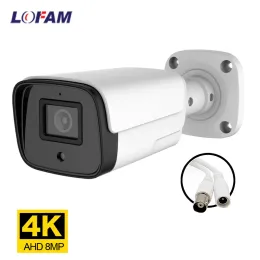 Telecamere AHD Camera 8MP 5MP 2MP Visione notturna di giorno analogico esterno Bullet impermeabile 4K 1080p CCTV Sorveglianza di sicurezza AHD Camera