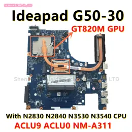 Motherboard ACLU9 ACLU0 NMA311 For Lenovo Ideapad G5030 Laptop Motherboard With N2830 N2840 N3530 N3540 CPU GT820M GPU Free Heatsink Well