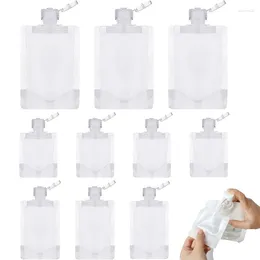Storage Bottles 50Pcs 30ml/50ml/100ml Travel Size Empty Squeezable Stand Up Pouch For Toiletry Lotion Shampoo Shower Gel Bags Cosmetic