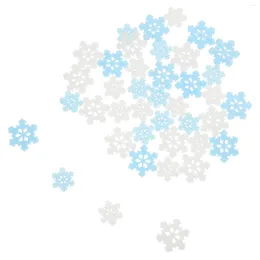 Storage Bottles 80 Pcs Decor Lovely Snowflakes Decorate Craft Supply Decorative Xmas Resin Adorable Reusable Flatback Charms DIY